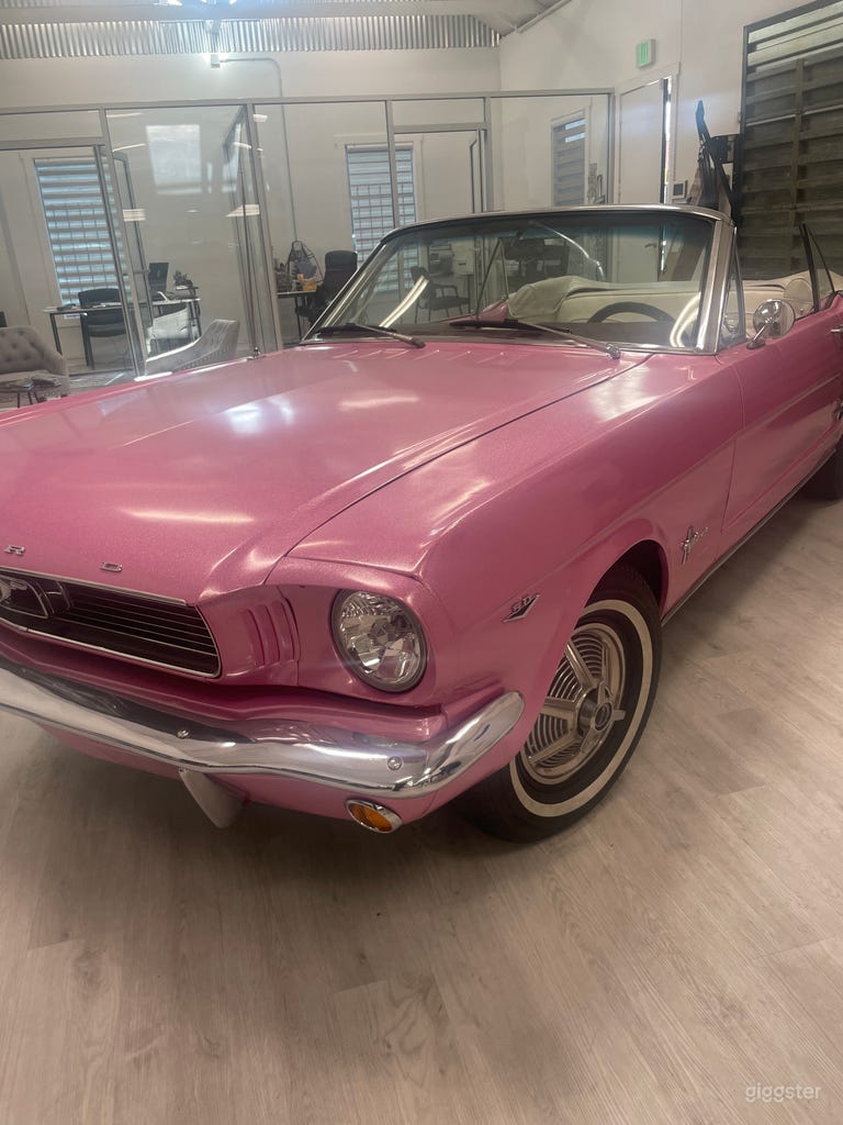  1966 Pink Glitter Mustang  Iconic & Glamorous Ride 