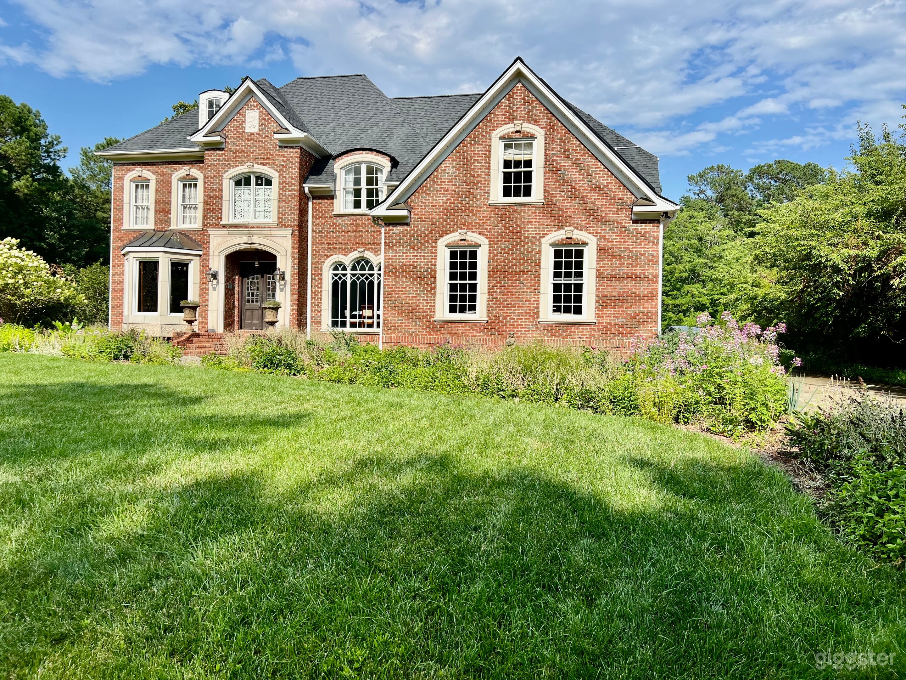 Front of house (could double as a manor or European home).
