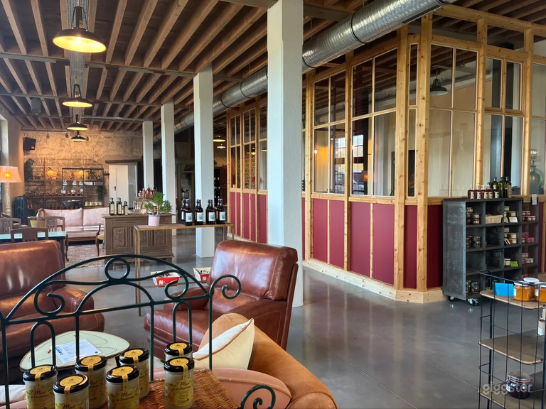  Old Normandy cider press: rustic industrial loft 