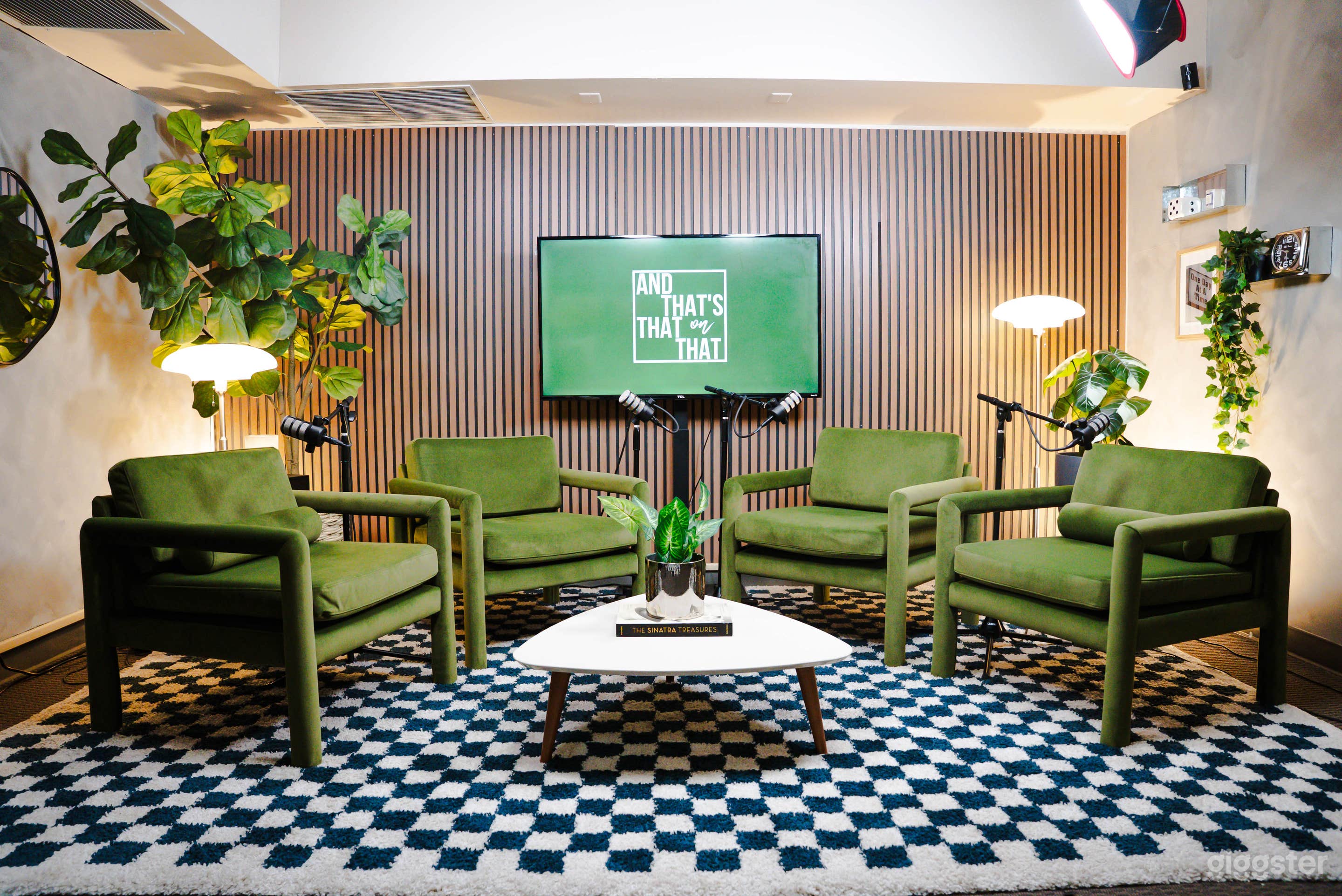 Pre-Lit Upscale Podcast Recording Studio- NOHO Photo 1