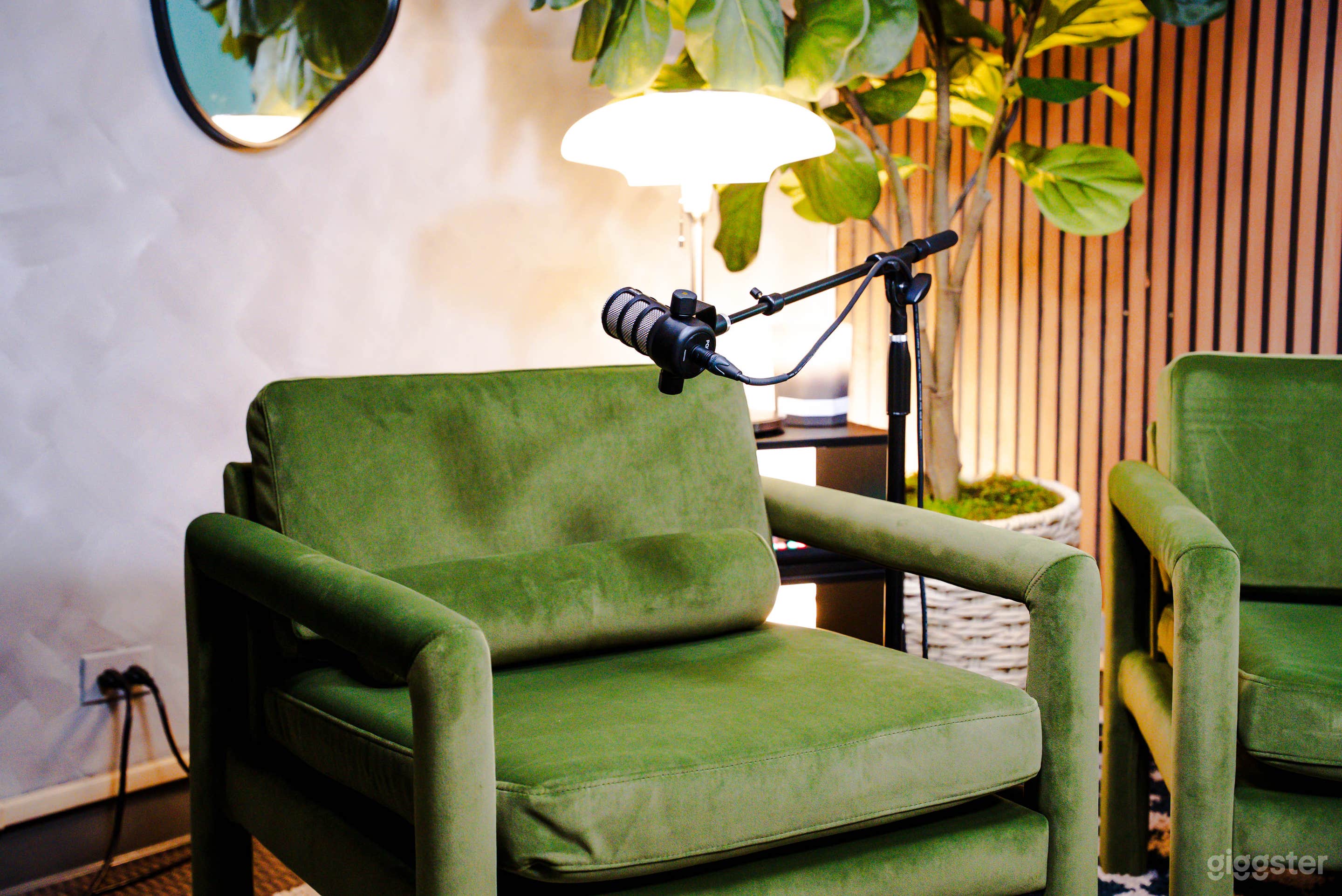 Pre-Lit Upscale Podcast Recording Studio- NOHO Photo 4