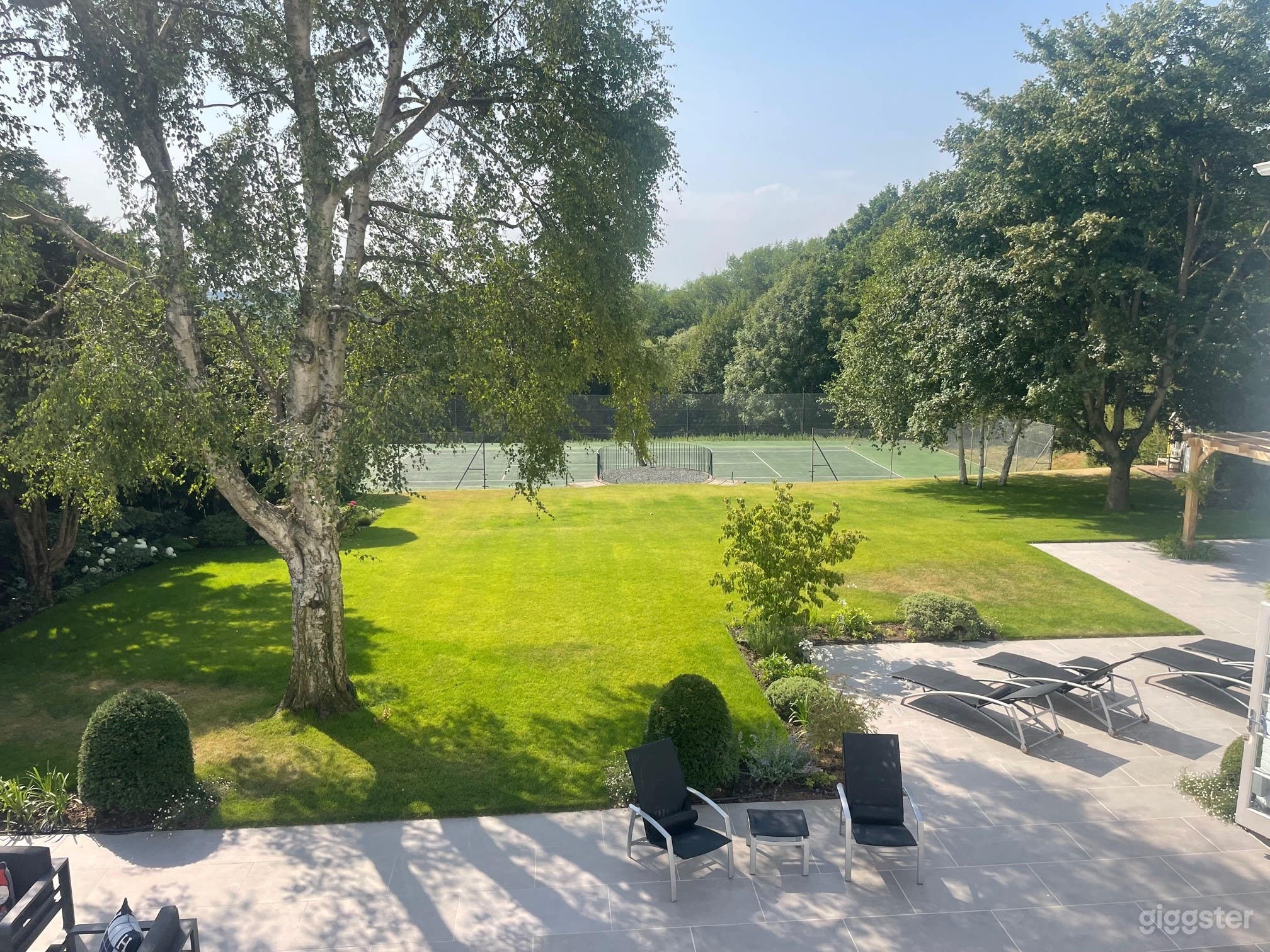 Garden &amp; Tennis Court