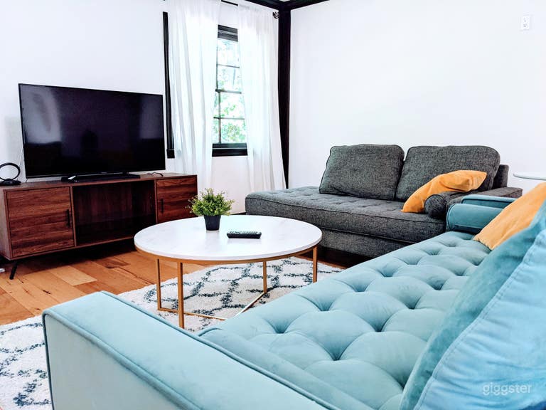  Living room with sofas and TV 