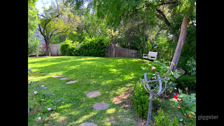  Back Yard. Rose garden. 