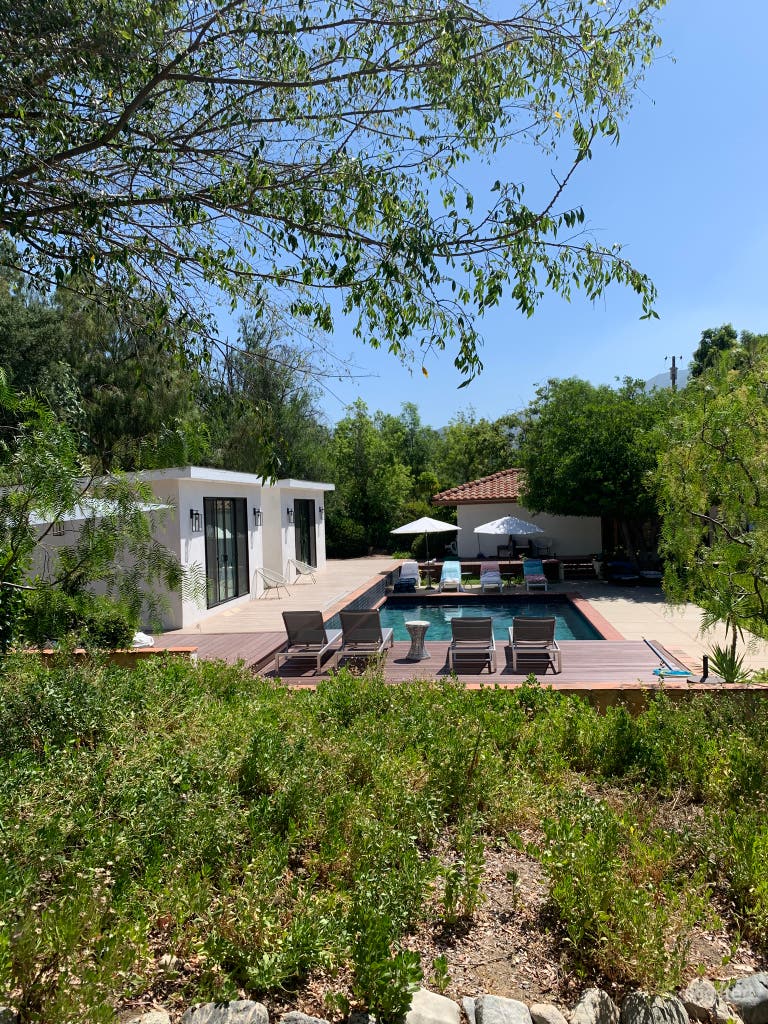  Pool area with guest rooms 