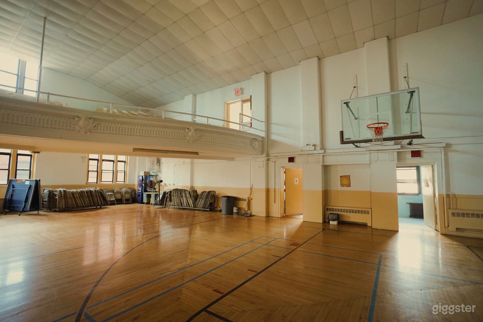 Vintage Auditorium Theatre with Basketball Gym Photo 4