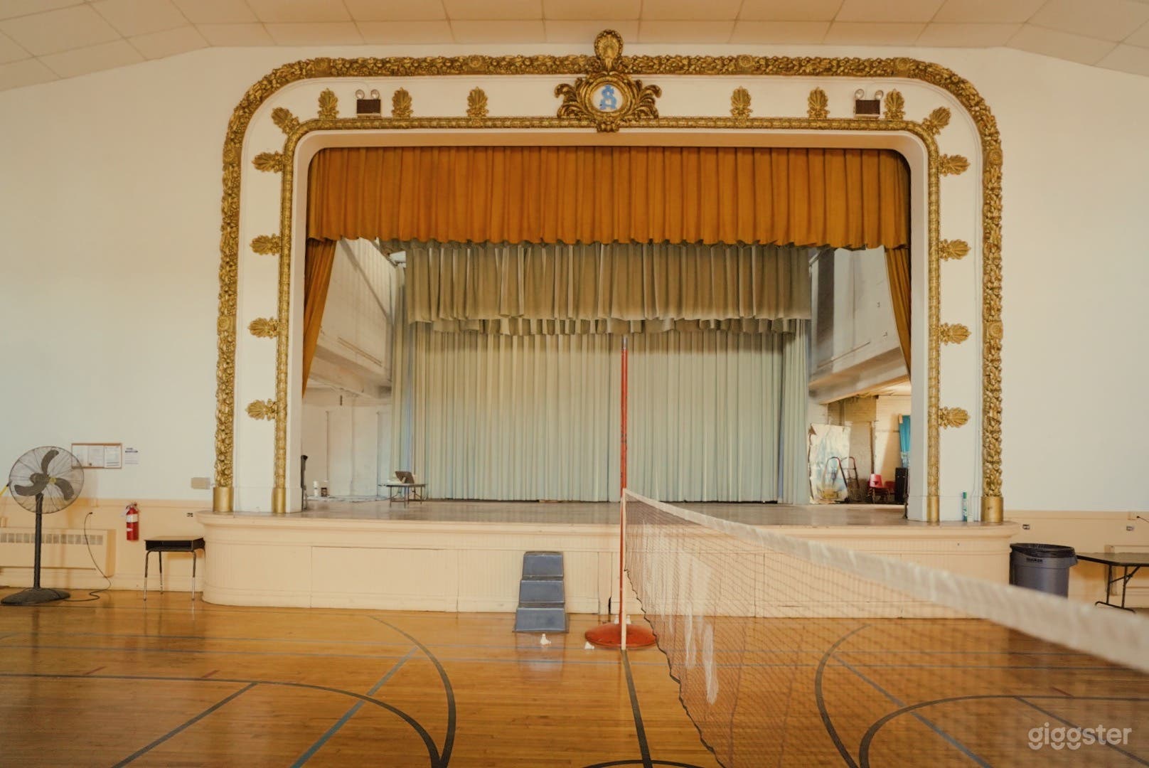 Vintage Auditorium Theatre with Basketball Gym Photo 3