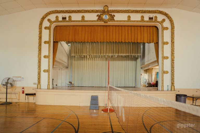  Vintage Auditorium Theatre with Basketball Gym 