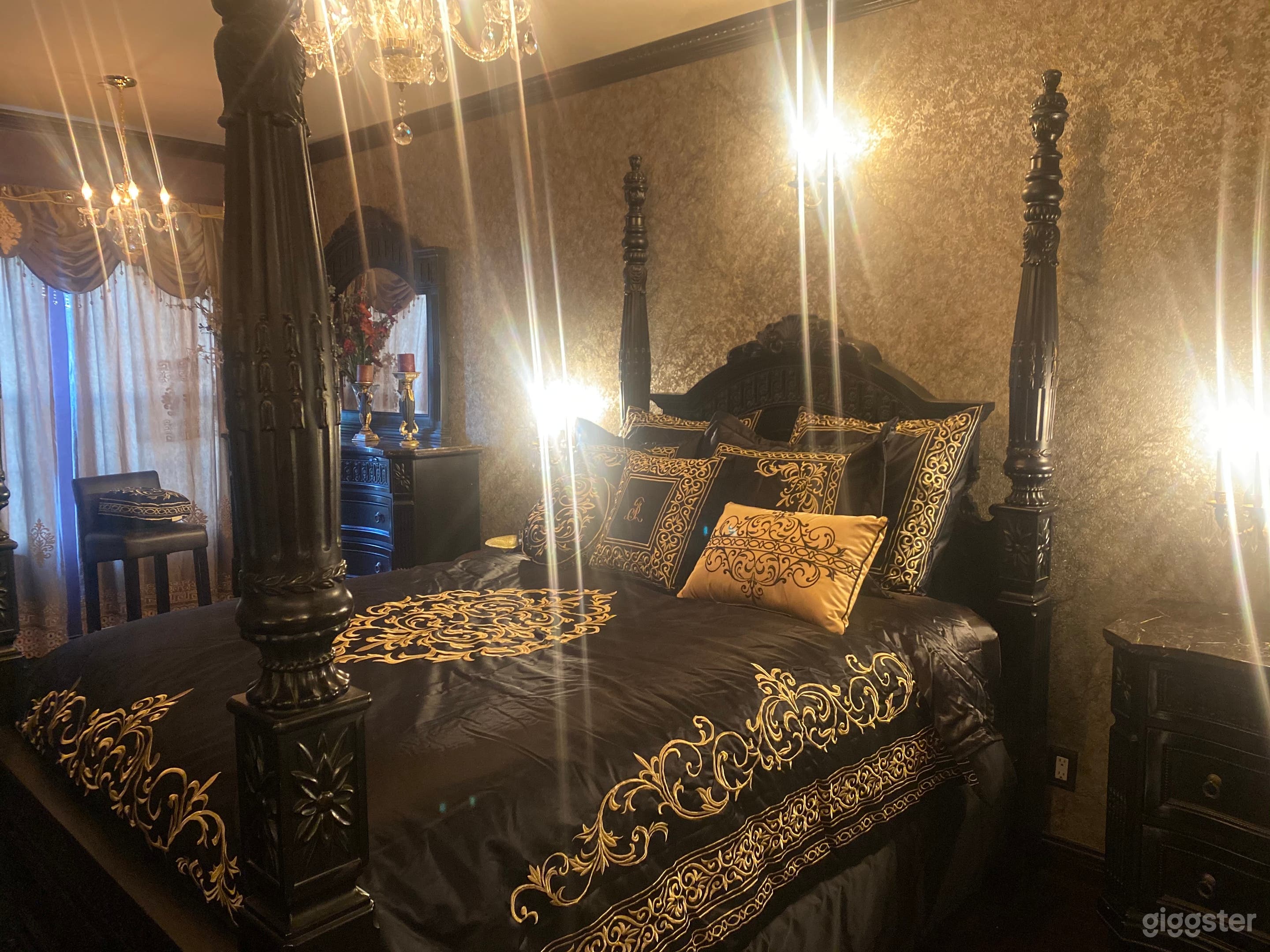 Sensual setting for seductive shoots