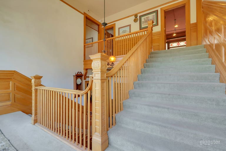  Grand staircase leading to the penthouse 