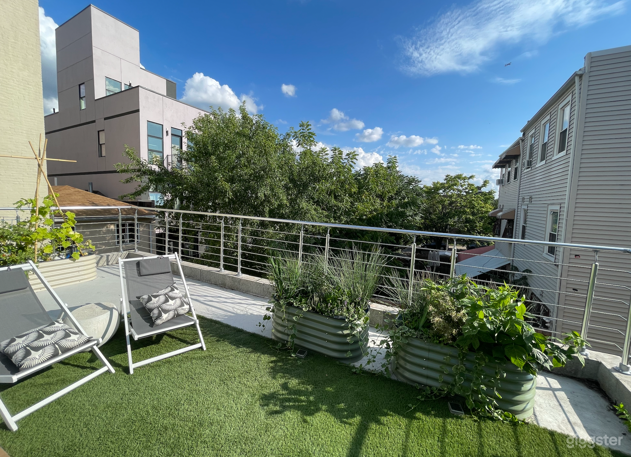 garden on top of garage