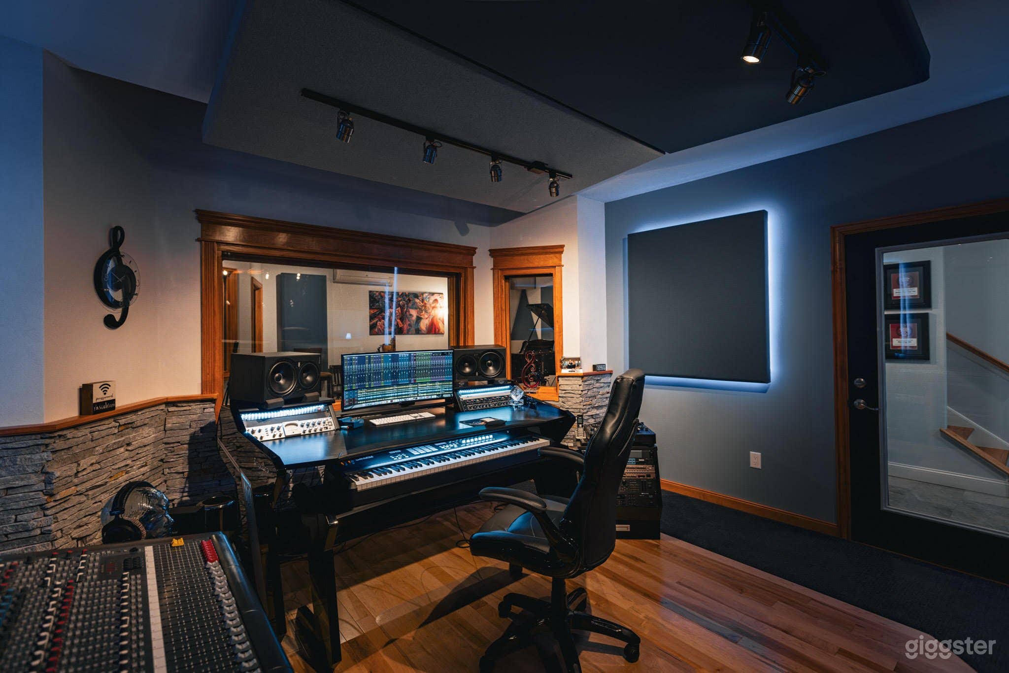 Control Room for Live Recording Room