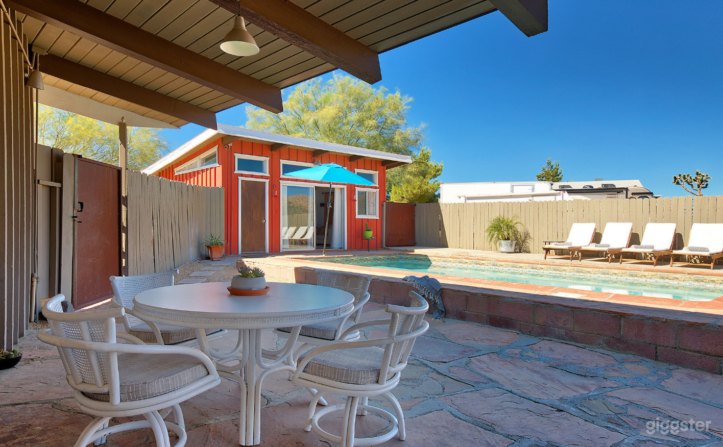 Moroccan Design Pool with Scenic Mojavi Desert  Photo 1