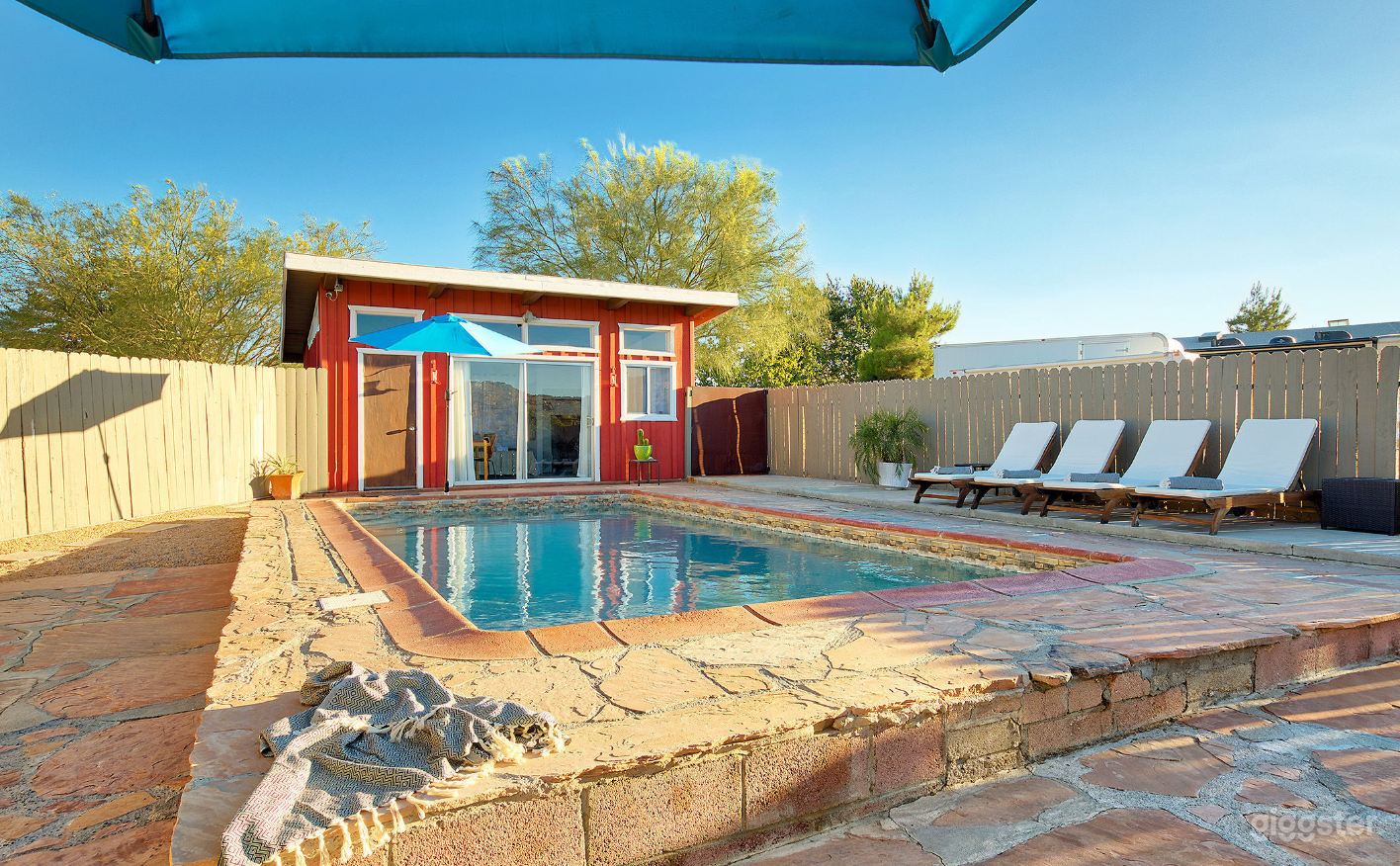 Moroccan Design Pool with Scenic Mojavi Desert  Photo 4