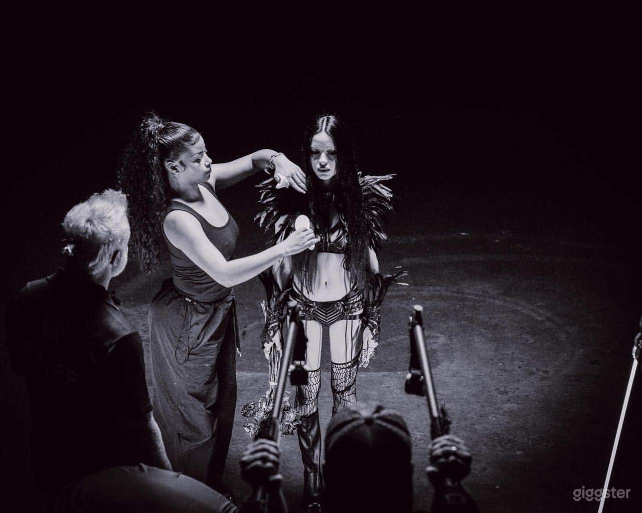 Artist 19MIL on set for Music Video Deep End