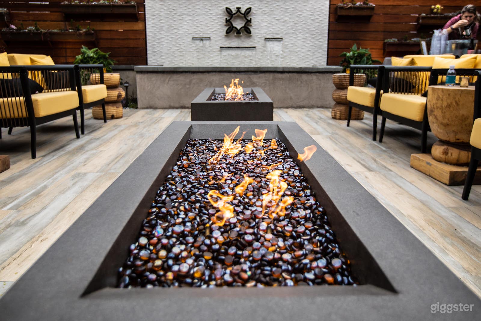 Firepits in the Courtyard Patio