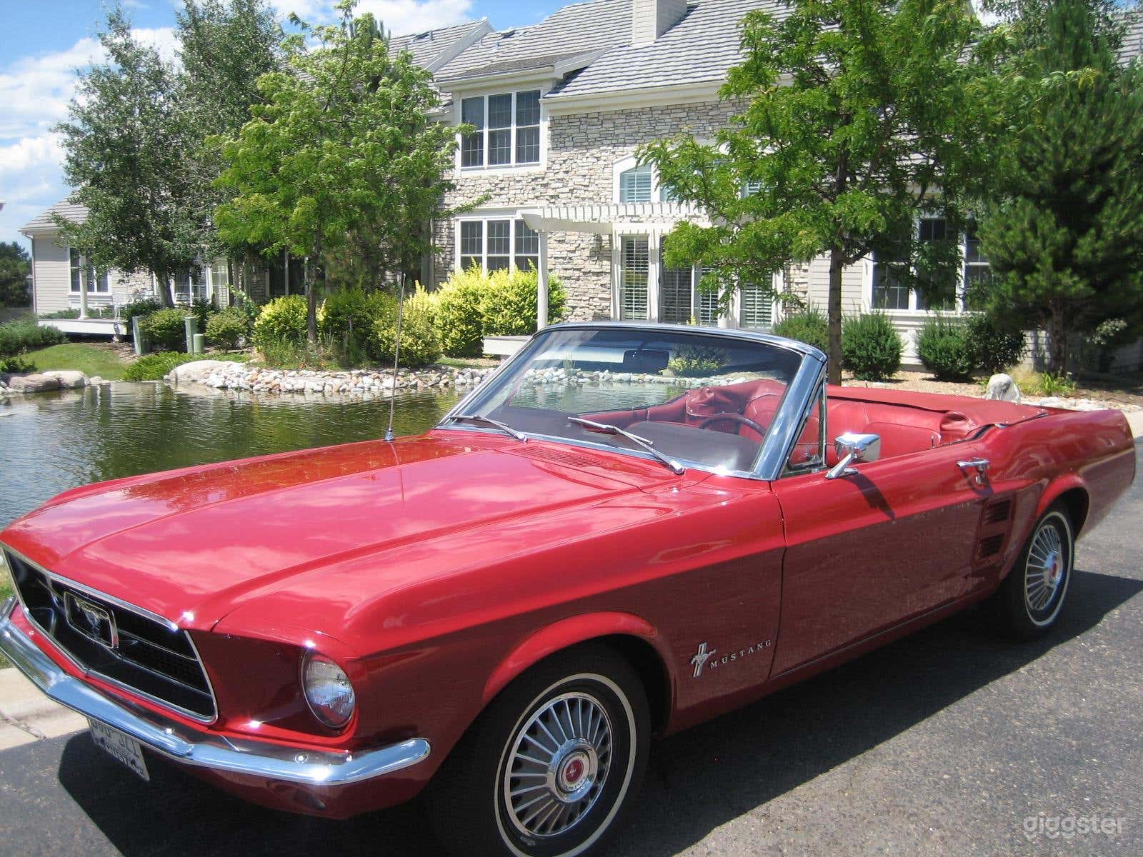#76,019 Classic 1967 Red Mustang Convertible  Photo 1
