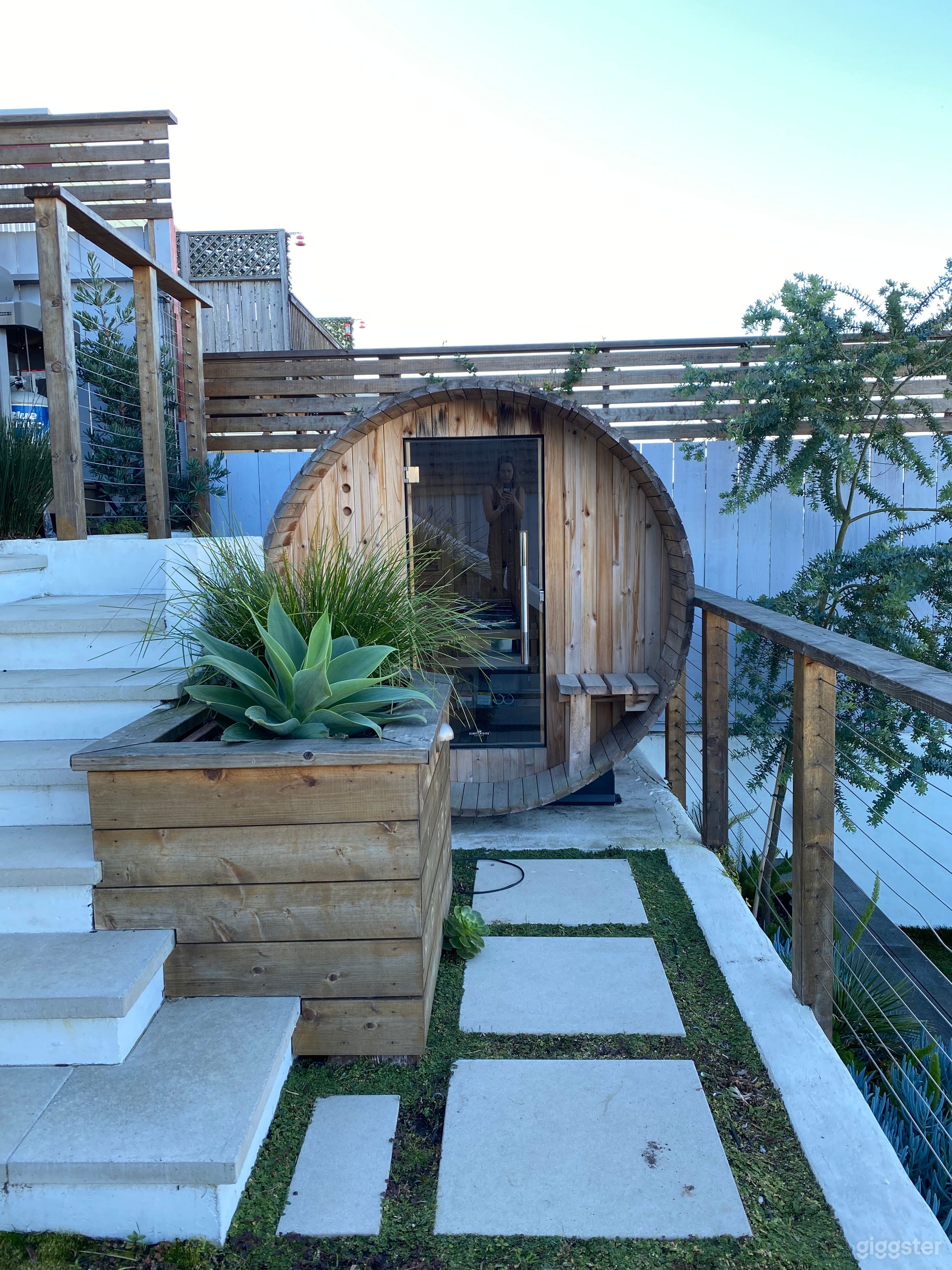 Sauna in the backyard