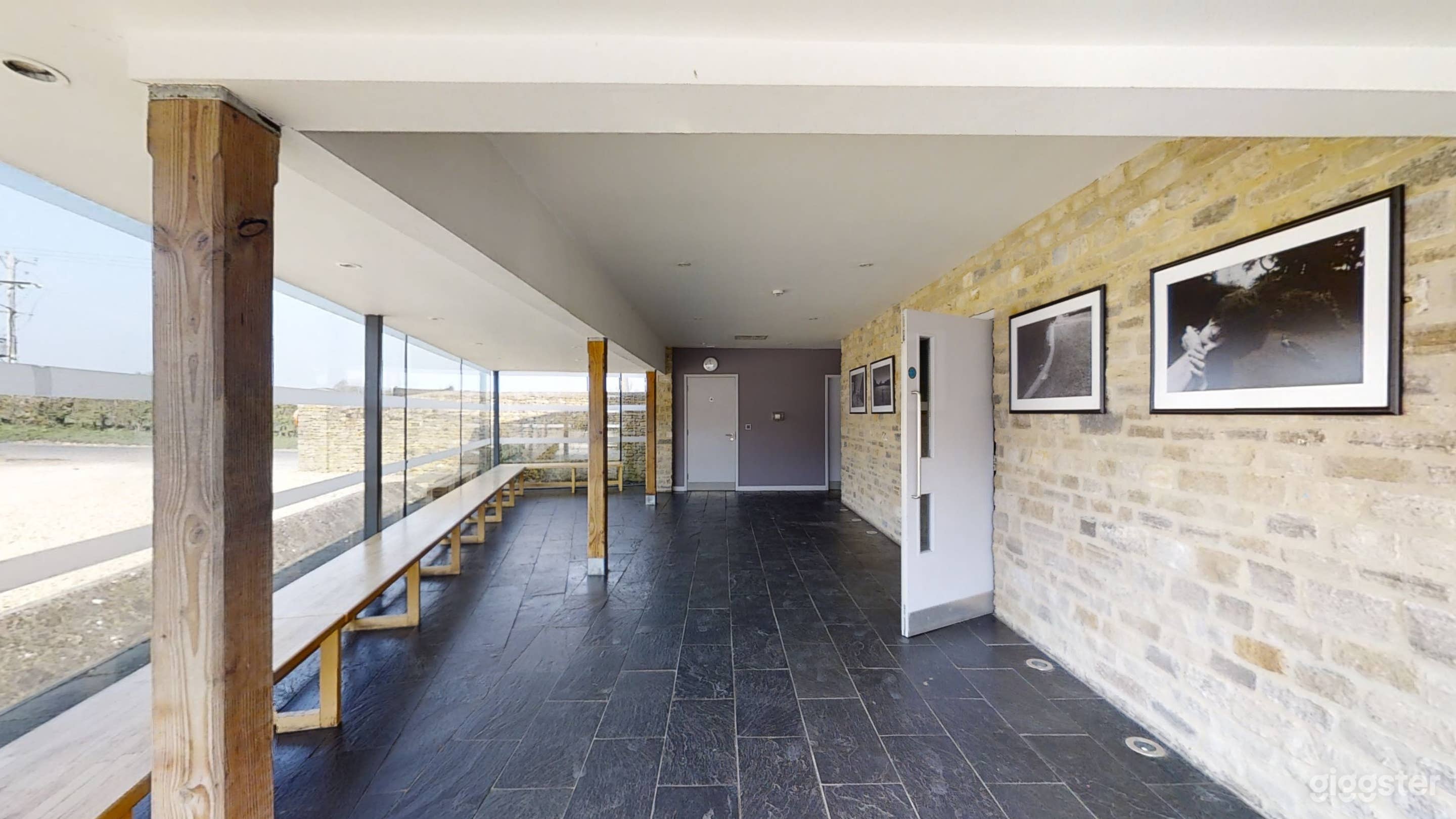 foyer with small kitchen and toilet facilities