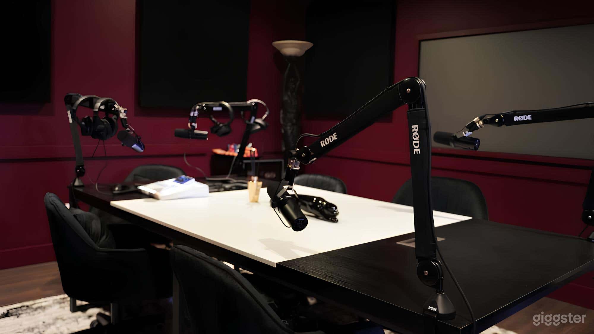 Podcast Like a Pro - Modern, Sleek Interview Room Photo 2