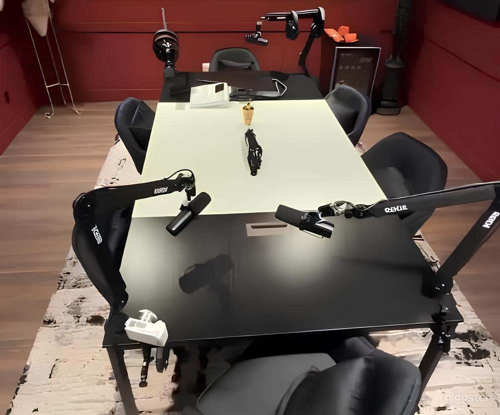 Podcast Like a Pro - Modern, Sleek Interview Room Photo 4