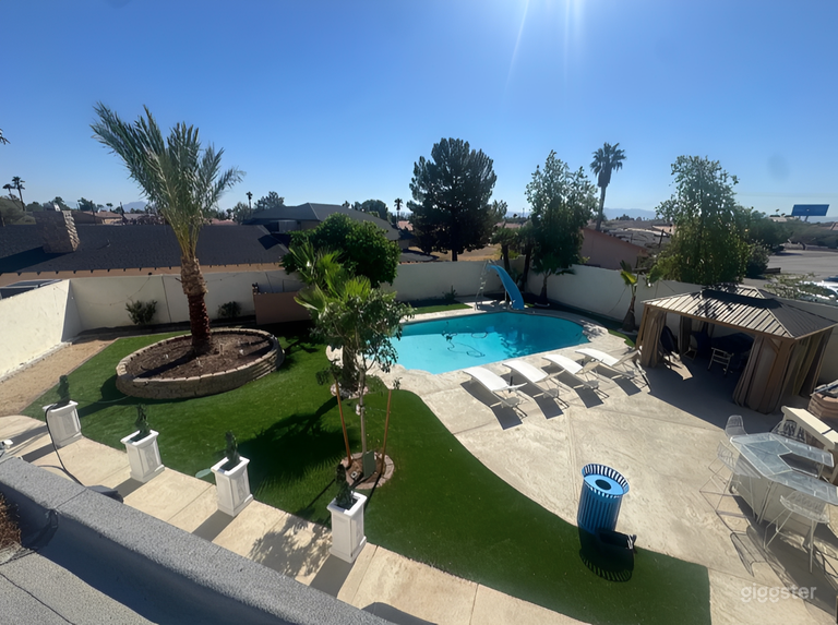  Oasi Piscina Pastello con Vista Palme 