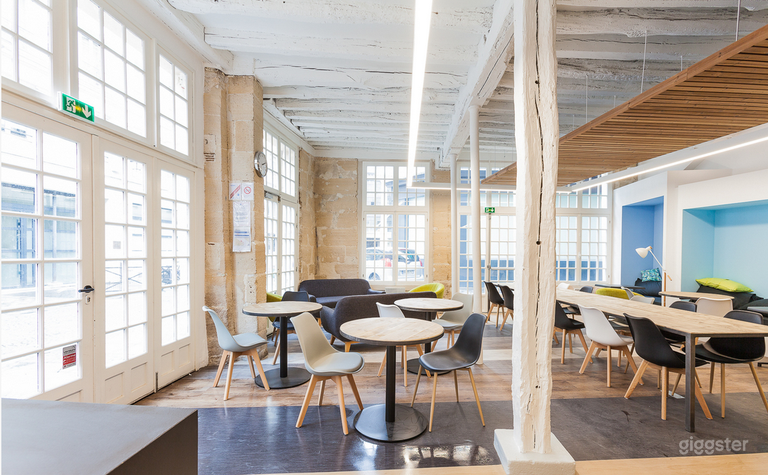  A Parisian Co-Working Space with Stone Walls 