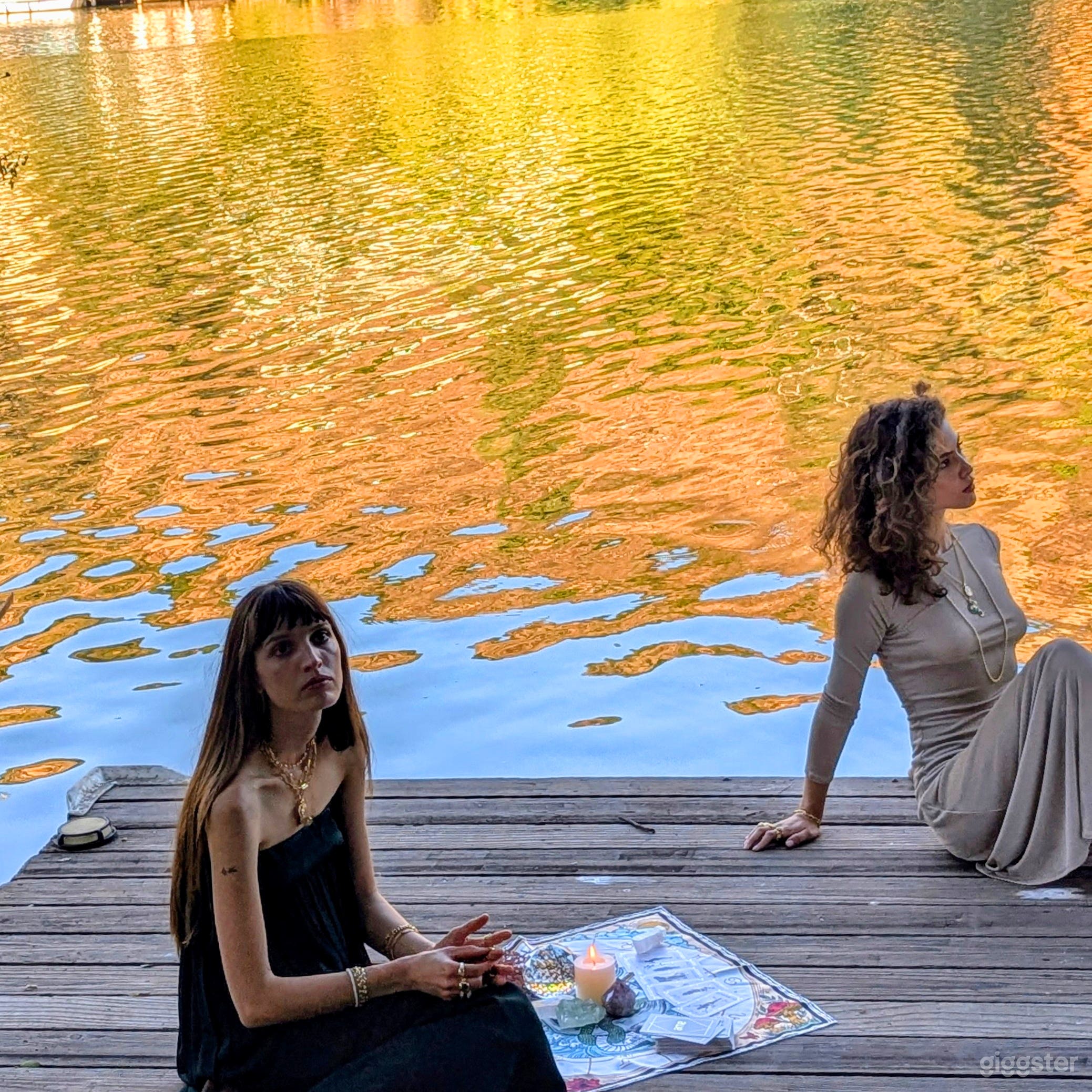 Golden Hour captures the sunset reflection off the hills on the opposite side of the lake