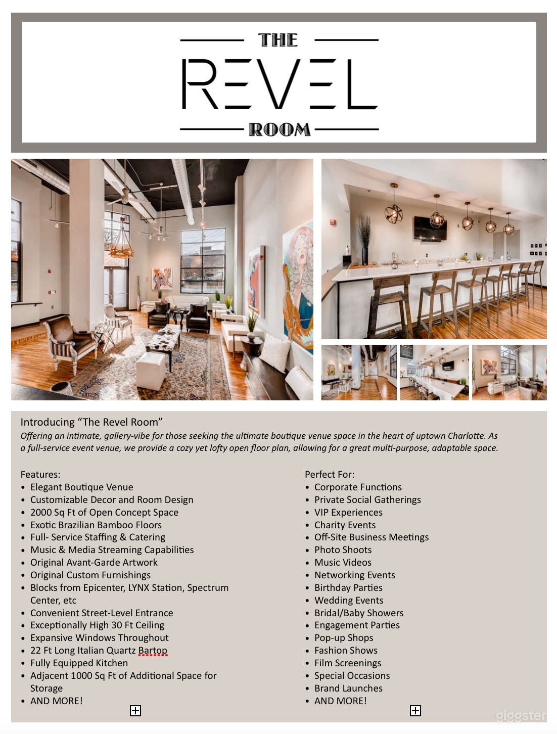 Elegant Hipster Uptown Venue Photo 2