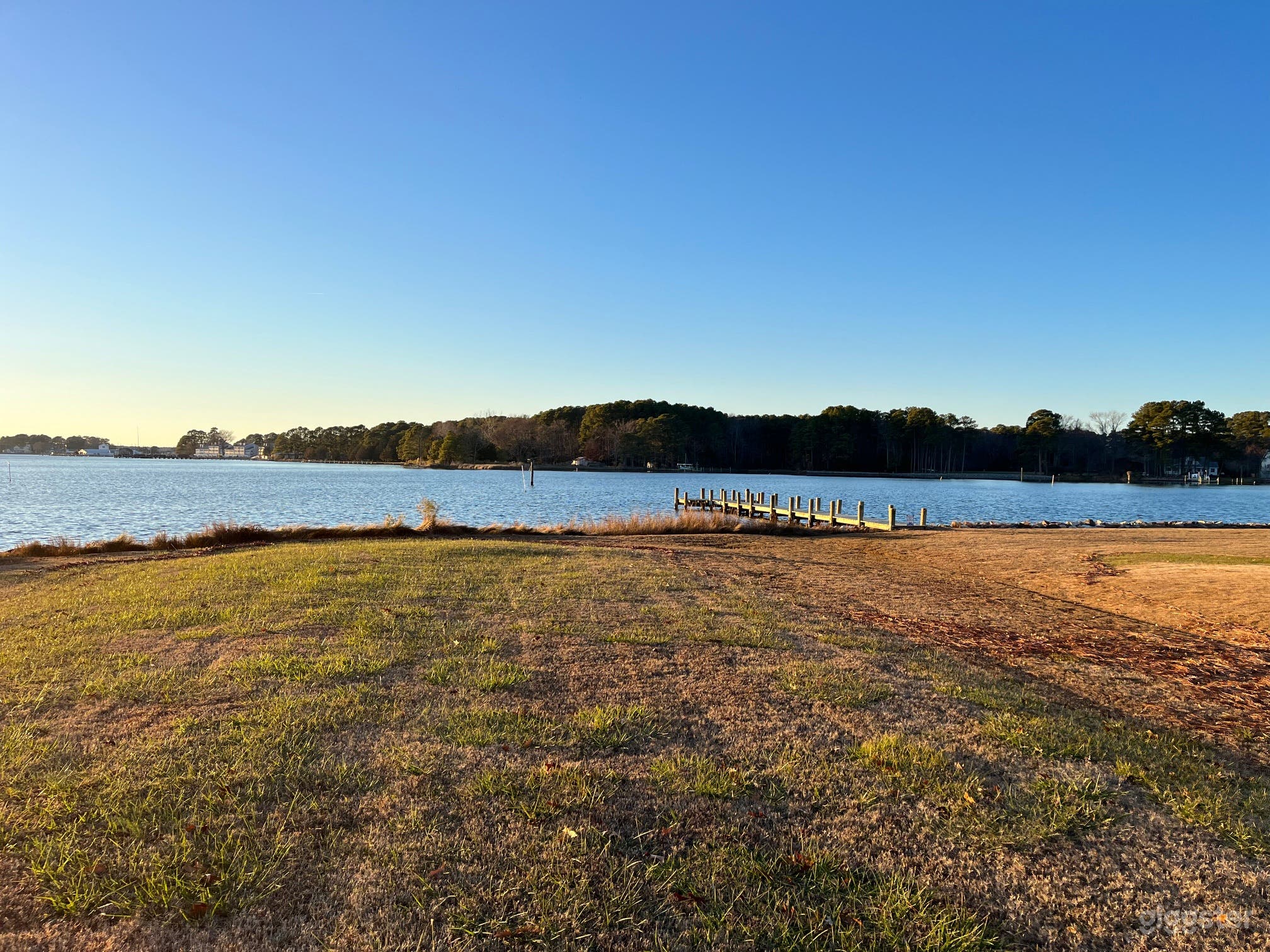Waterfront Backyard with Open Lawn Photo 3