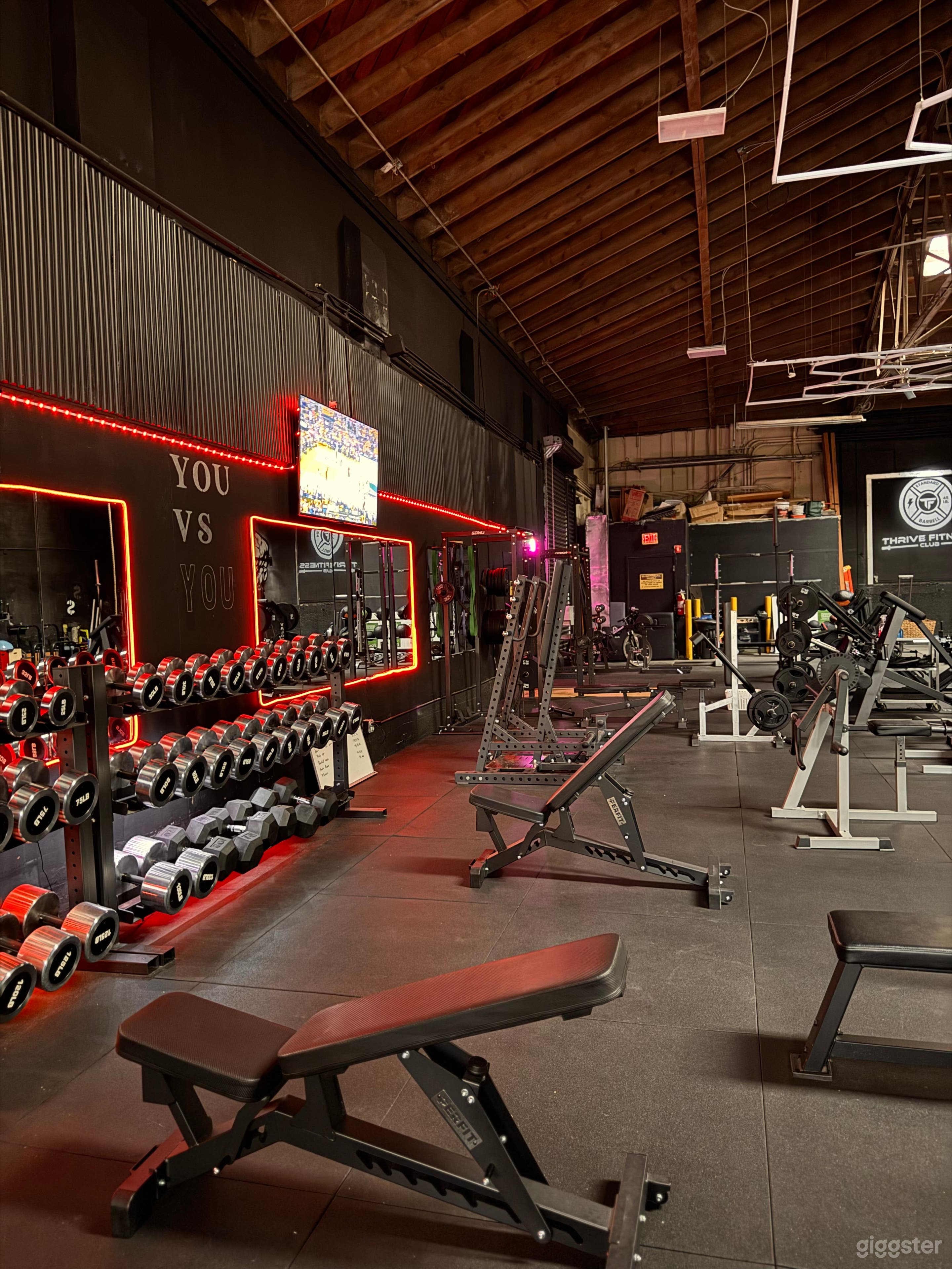 Indoor , private warehouse gym, perfect lighting Photo 4
