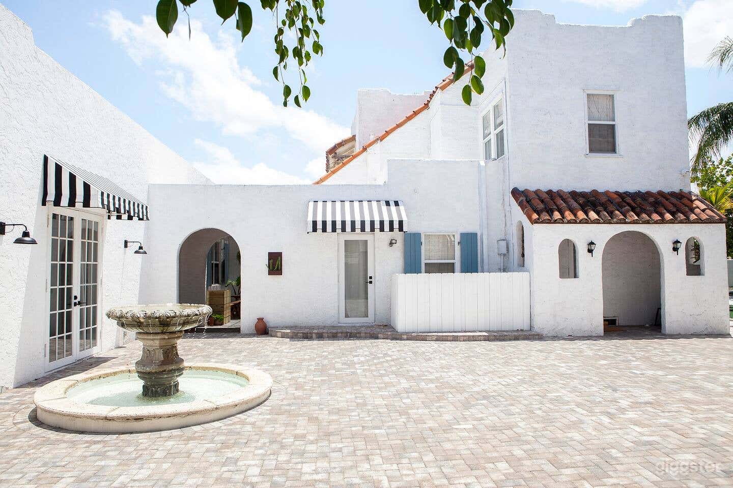Courtyard with fountain