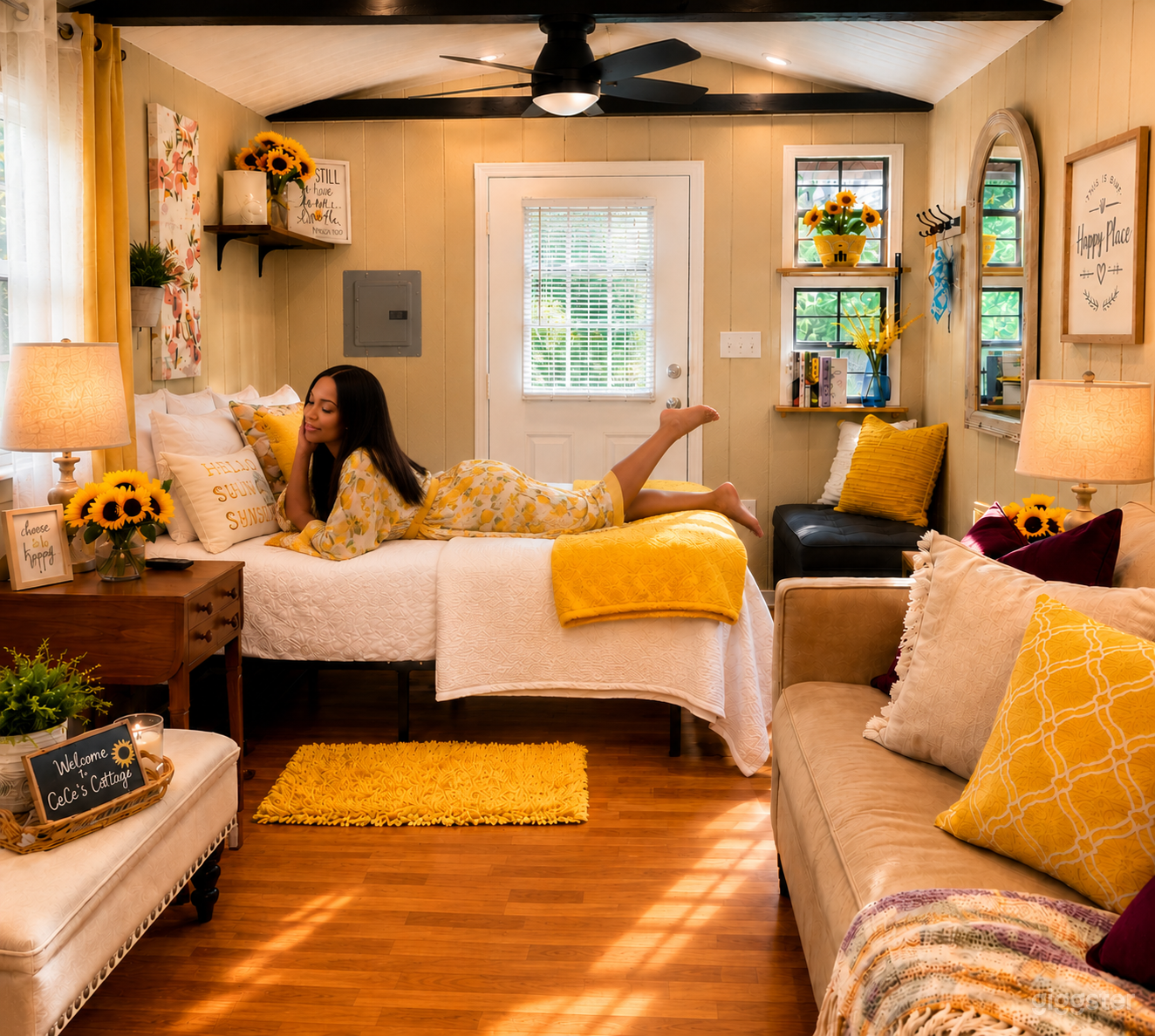 Cece's Cottage is a creative space to relax with cozy vibe.
Everything brand new