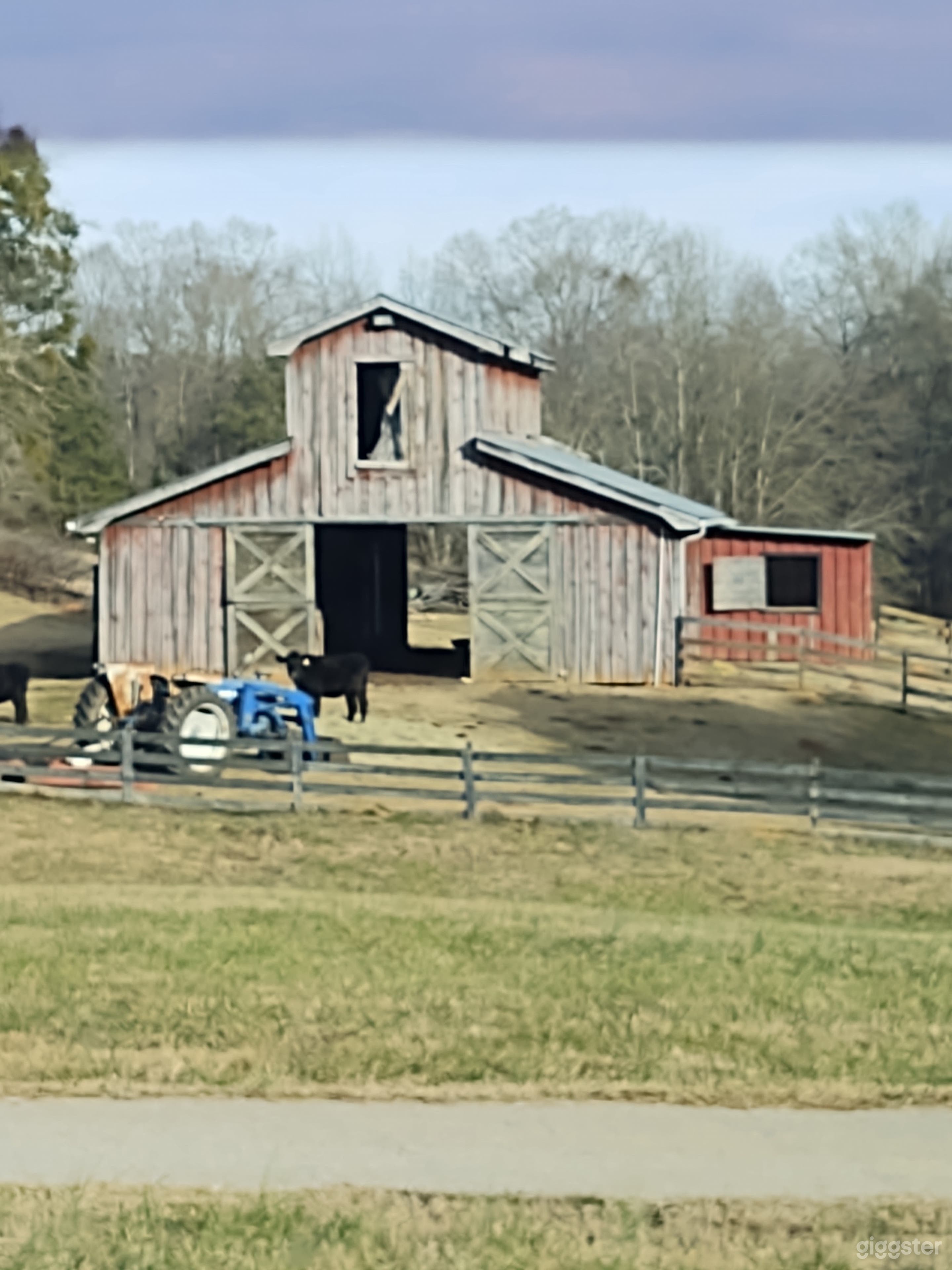 Front of barn across from main house
