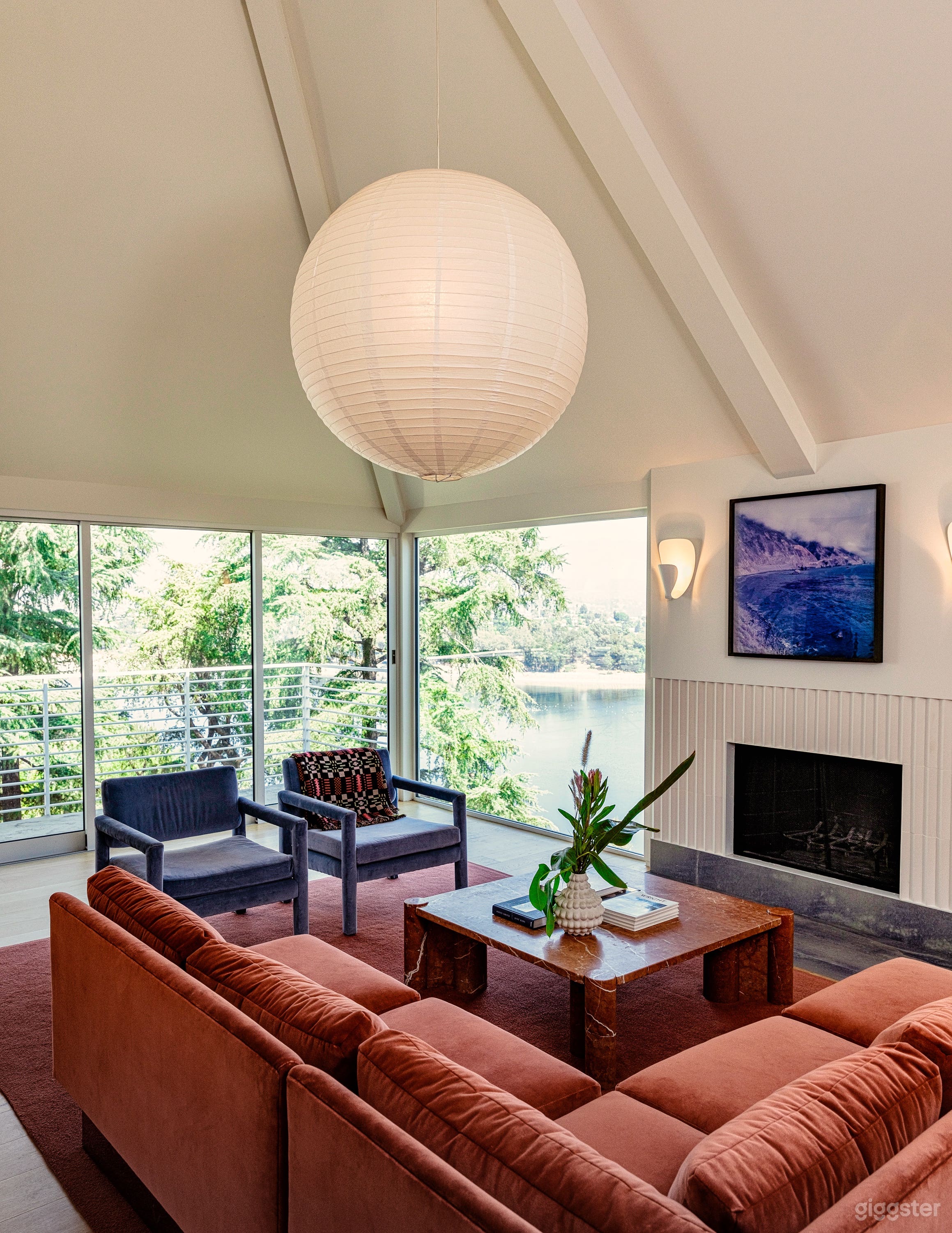 Main living room with great all day sunlight.