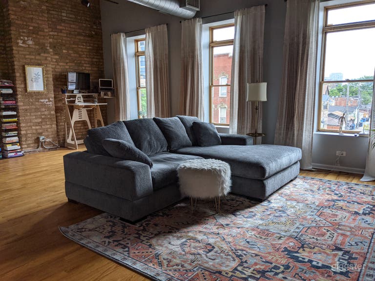  ☀️Huge Timber Loft w Exposed Brick & Tons of Light 