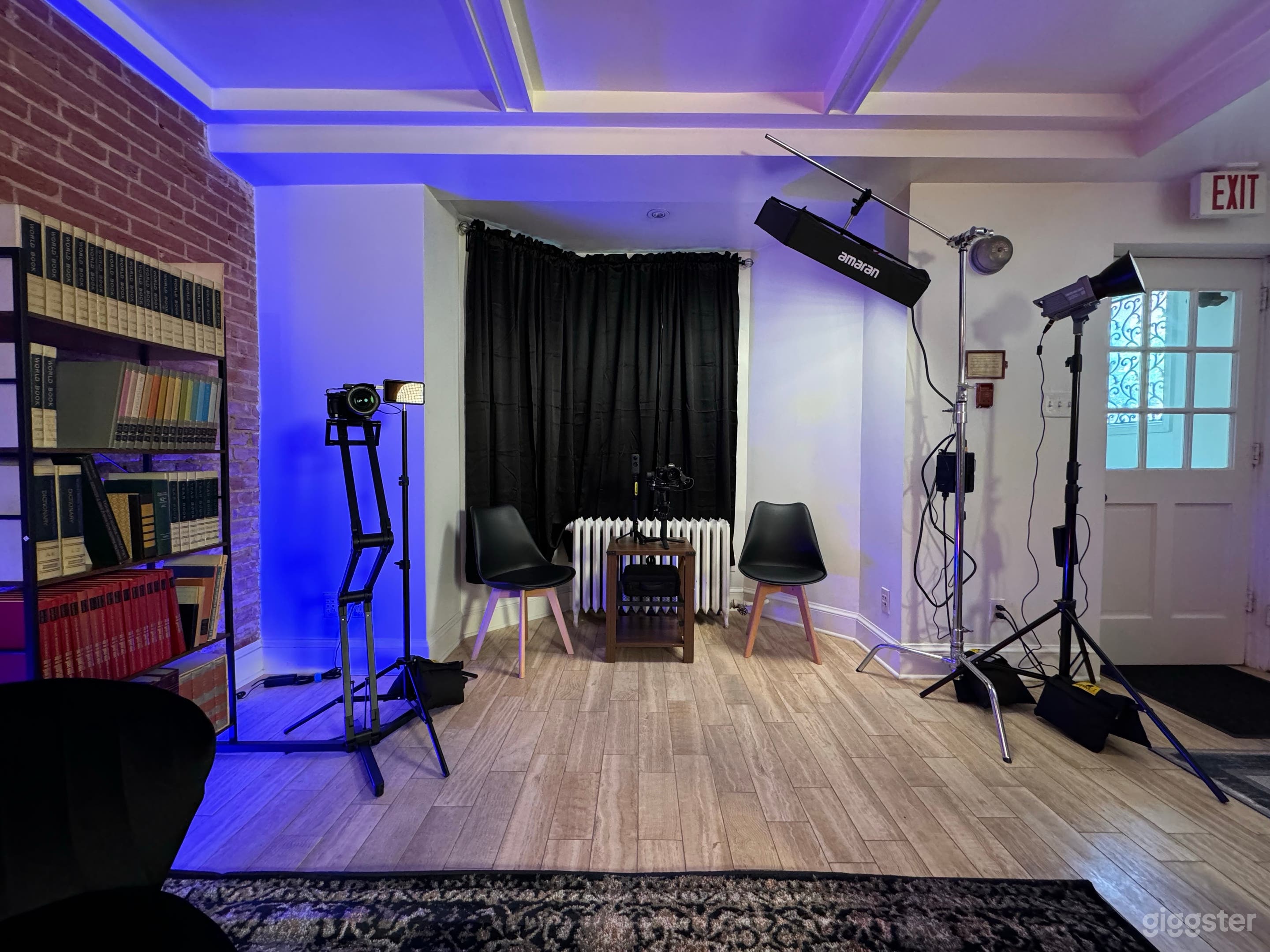Professional-grade lights, stands, mics, and more