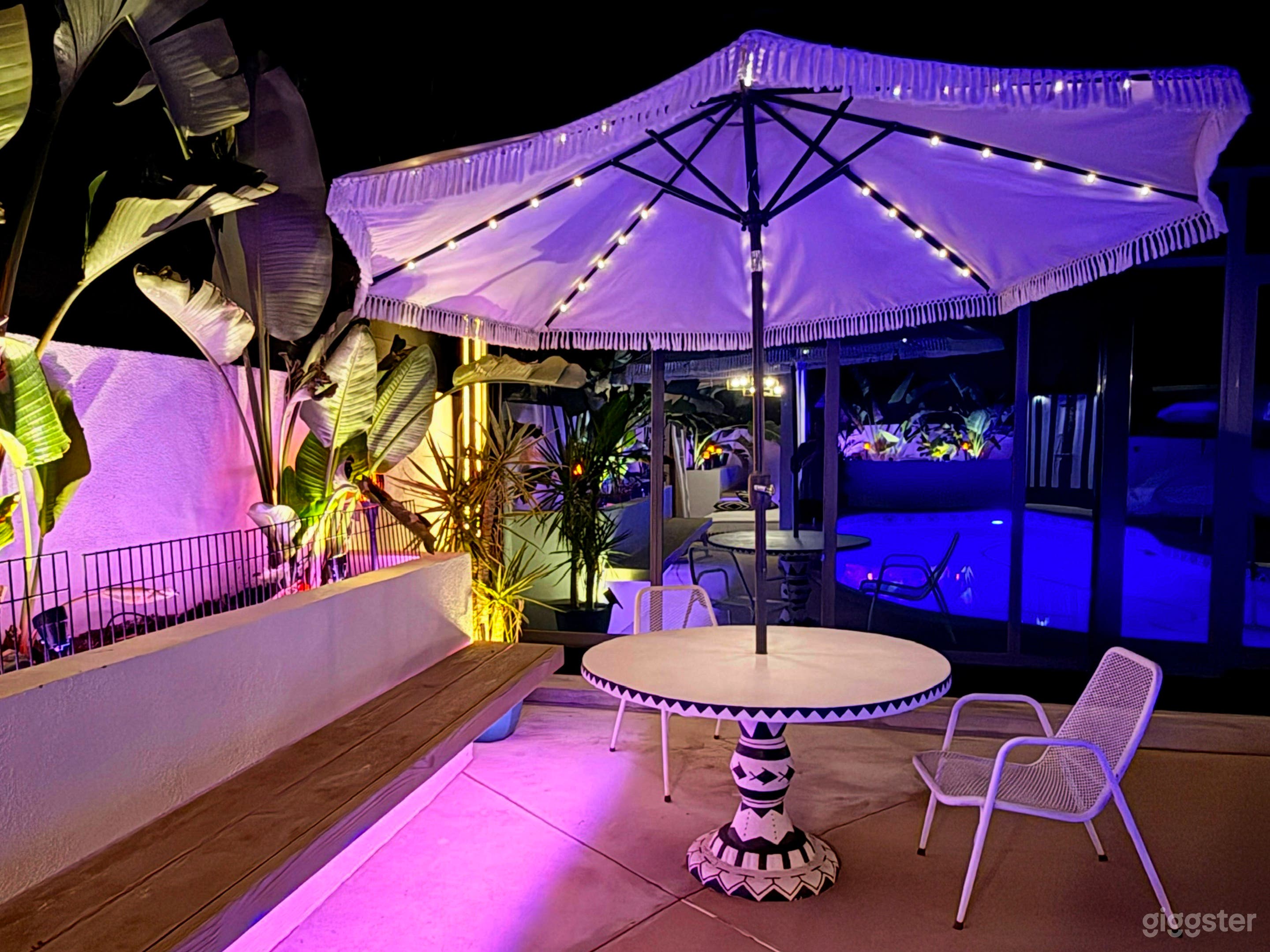 Tulum Vibes, Luxe Poolside Cabana, Nighttime Magic Photo 3