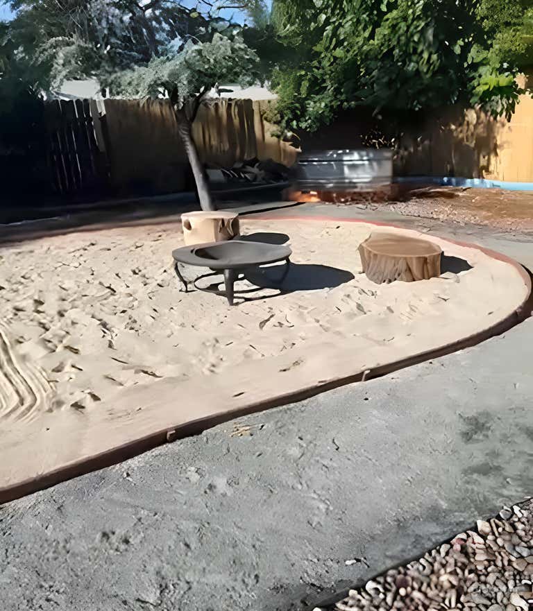  Rock Garden with Fire Pits 