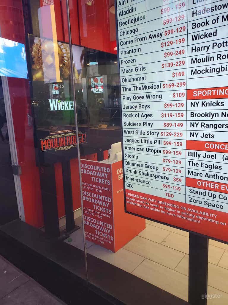  In the heart of Times Square! 