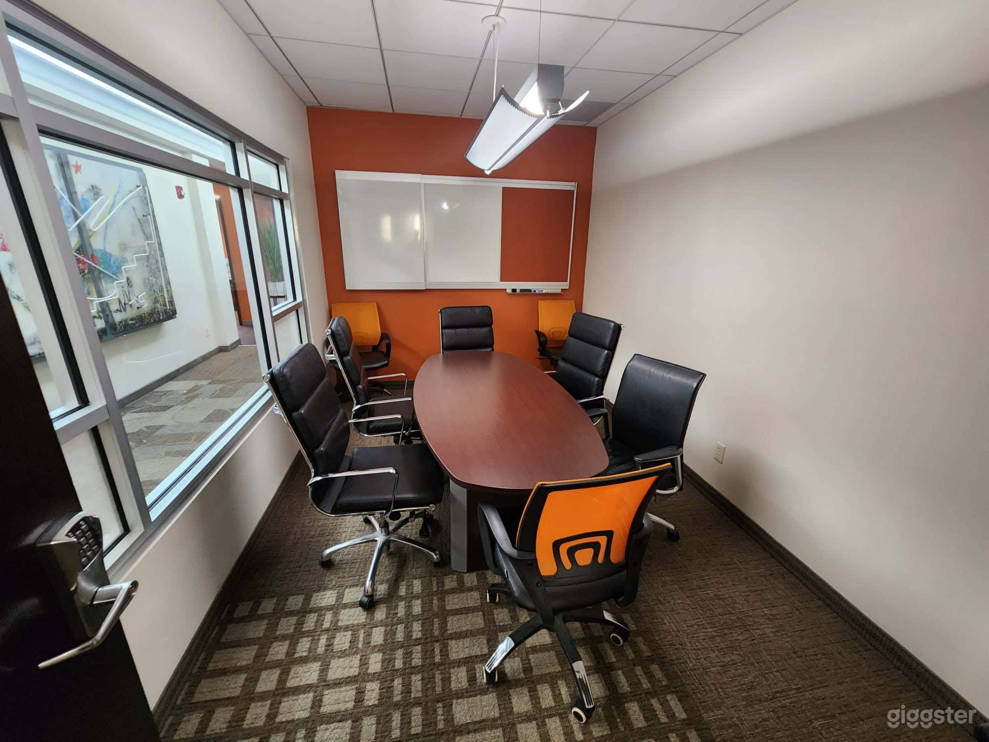 Conference room with access to a white board for meetings