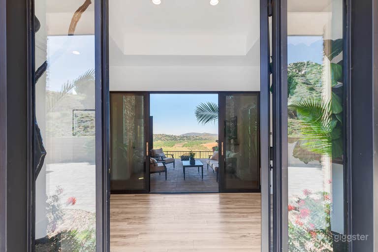  View thru the front door and out thru the courtyard. 