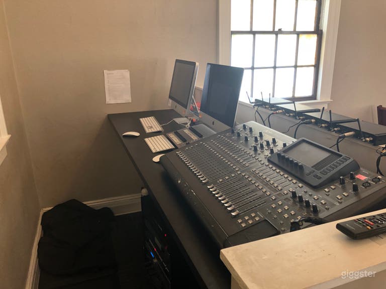  Some our technological amenities. We have TV&#x27;s that are connected to the computers as well as a soundboard to play music through our house speakers. 