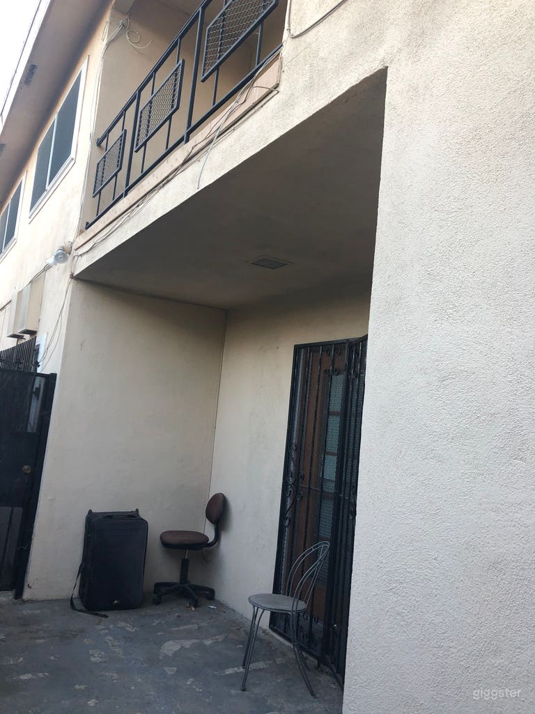  Outside balcony upstairs and patio downstairs  