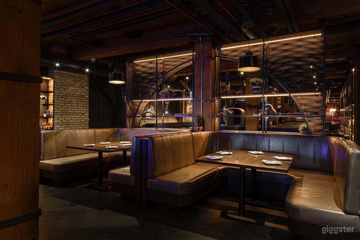 Cousy Booth seating with just enough lighting 