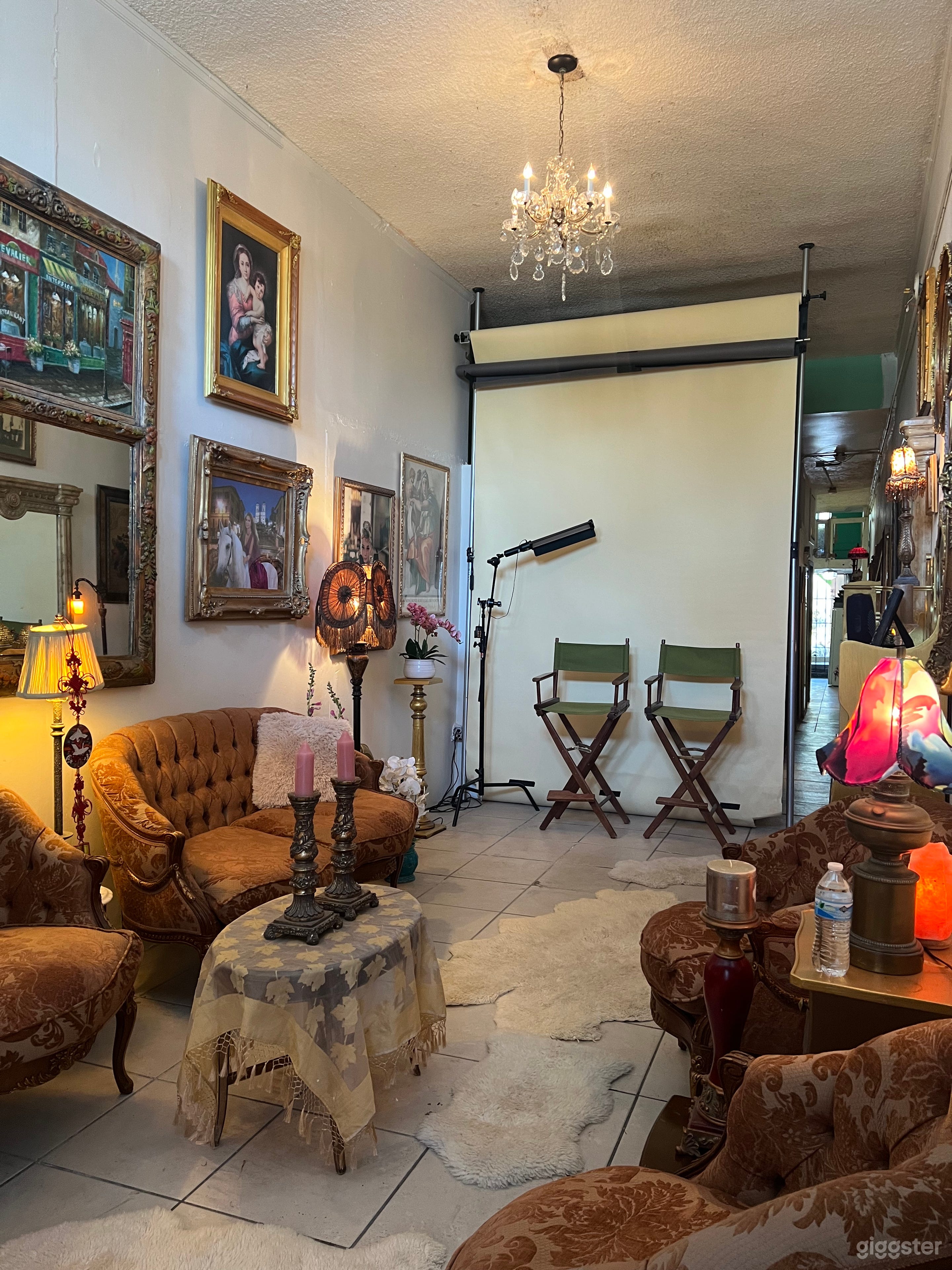 YouTube style interview set