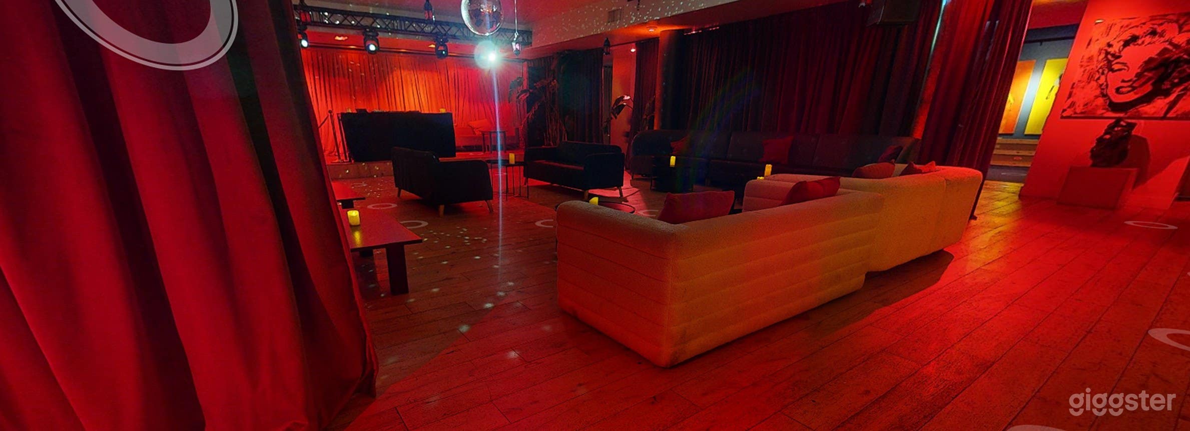 Main Lounge – Sleek, Mood-Lit Event Space with Plush Seating Photo 2