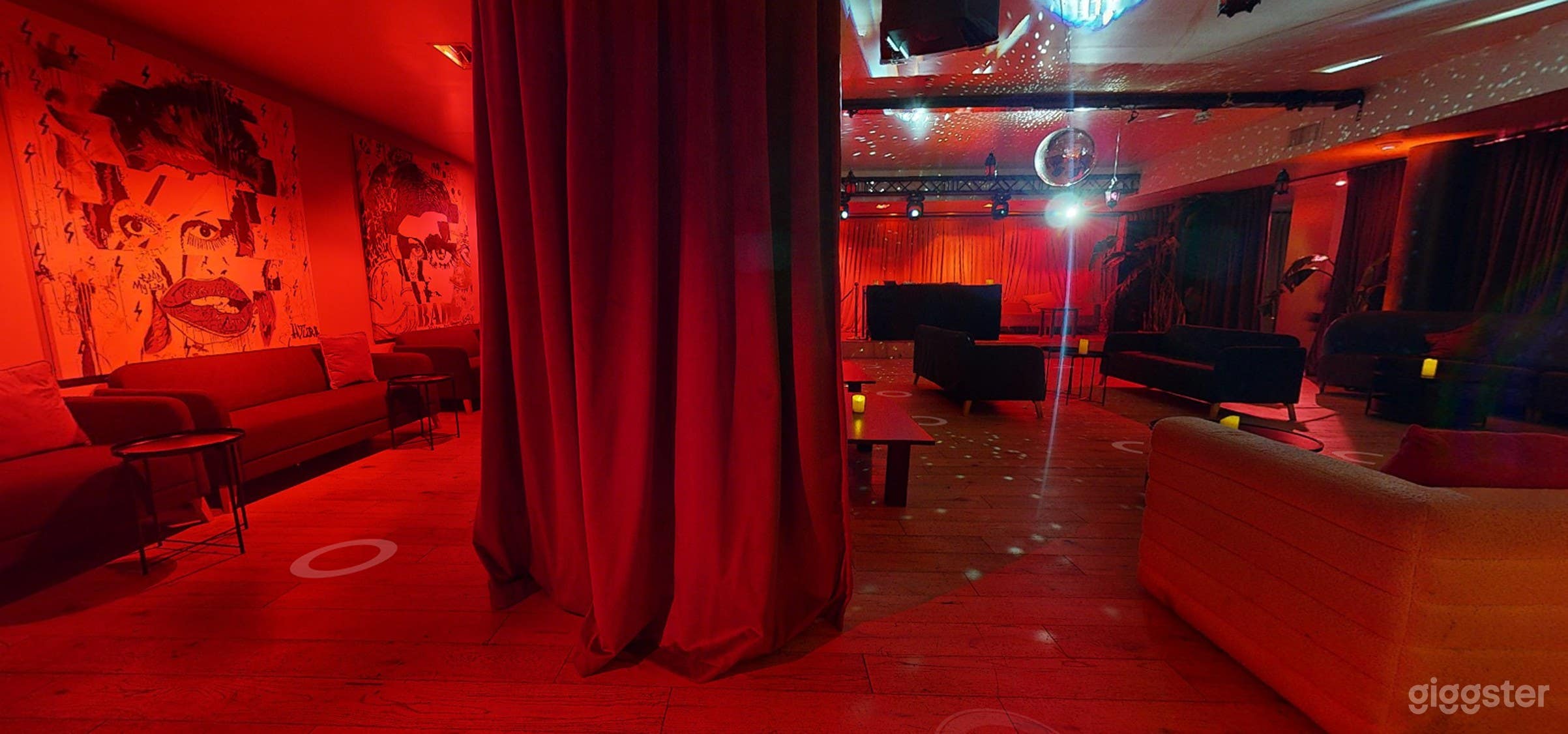 Main Lounge – Sleek, Mood-Lit Event Space with Plush Seating Photo 3