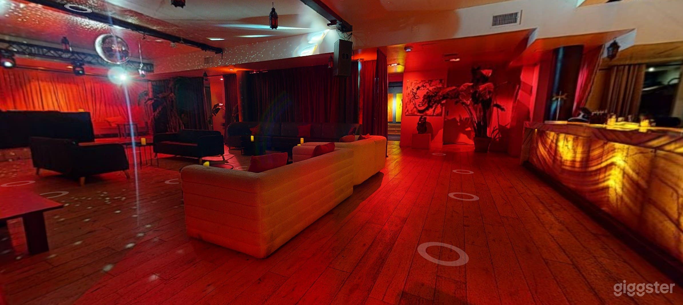 Main Lounge – Sleek, Mood-Lit Event Space with Plush Seating Photo 1