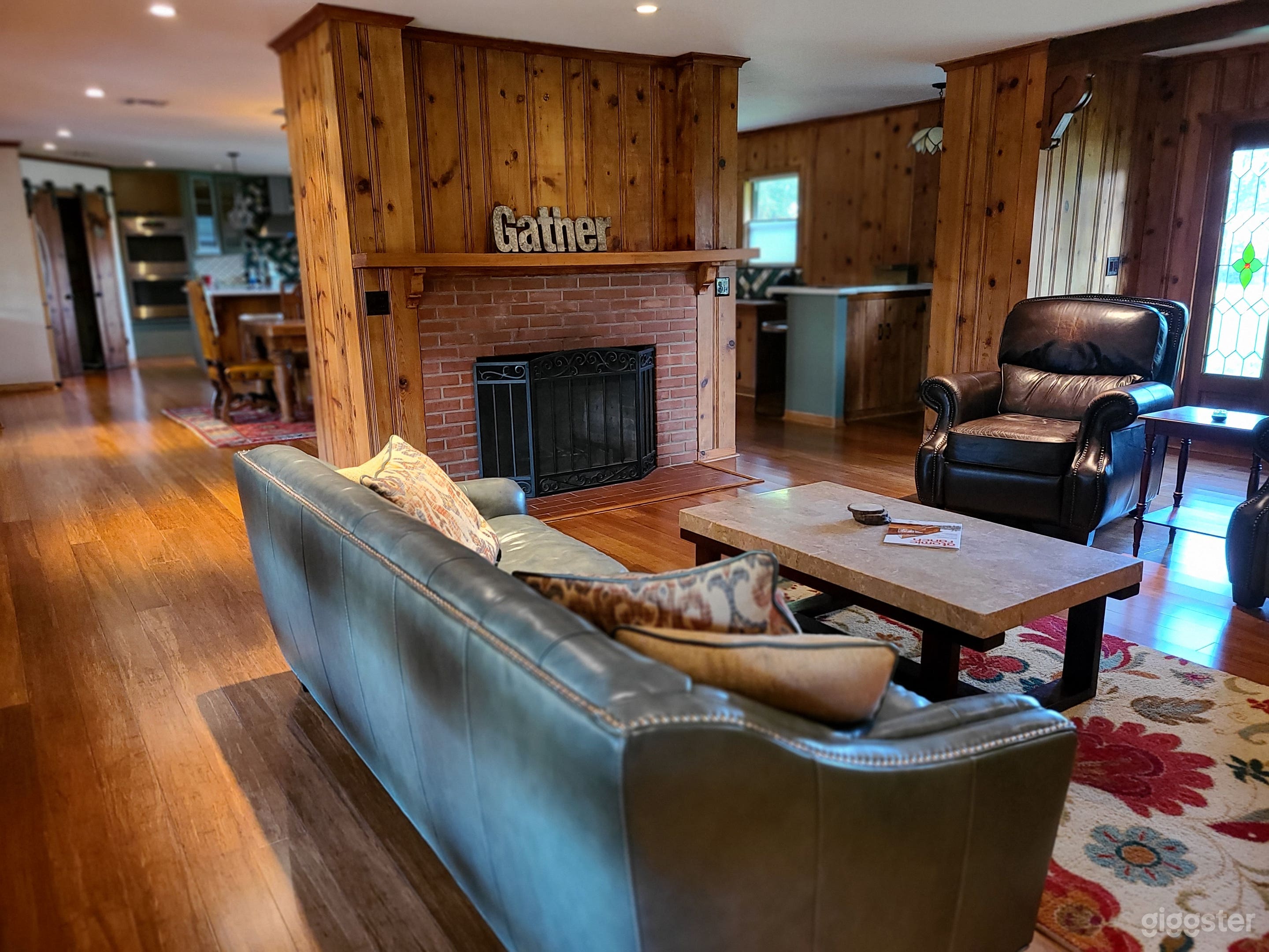 Living room in the main house